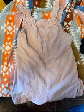 Blush Pink Ruffled Strap Summer Dress